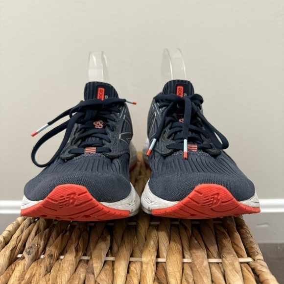 New Balance 890 Navy Blue & Orange Running Shoes 9 - Picture 6 of 9